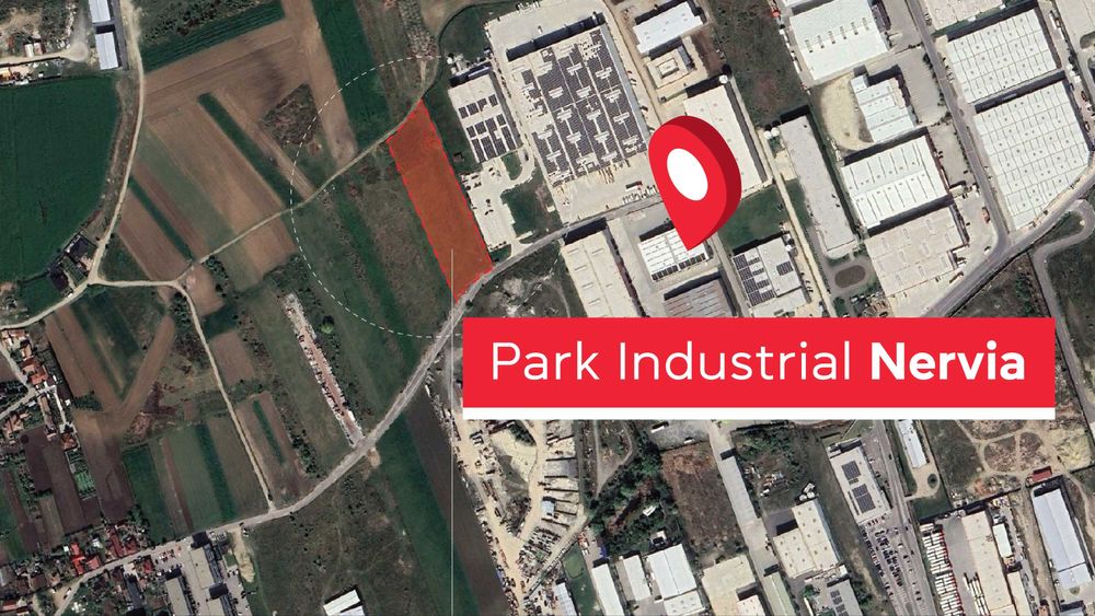 Vând Teren 8600 mp Intravilan – Parcul Industrial Nervia, Cluj-Napoca