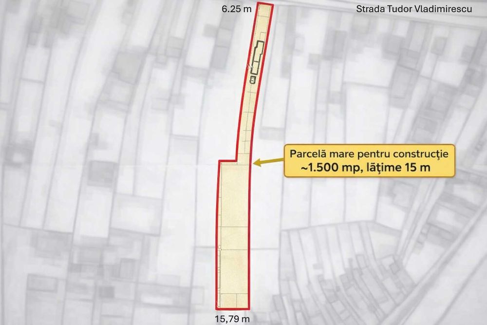 Teren 2.000 mp Domnești – zonă centrală, utilități, ideal investiție