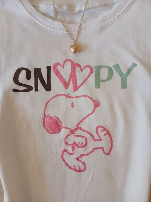 Y2k coquette Snoopy тениска