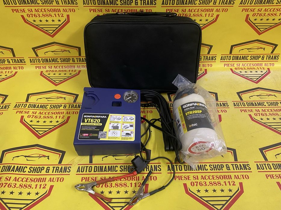 Compresor aer umflat roti autoutilitare Dube masini Kit pana cu clesti