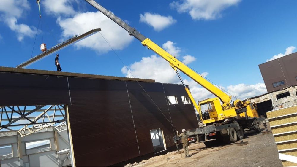 Sendvich panel | сендвич панел | пена | базальт | монтаж под ключ |