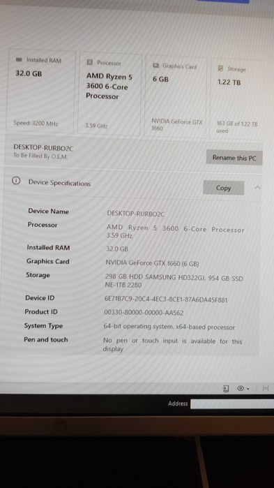 Продам игровой настольный компьютер