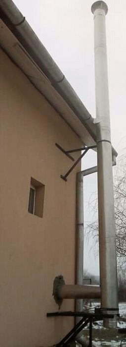 Coș/Horn din inox tub dublu izolat