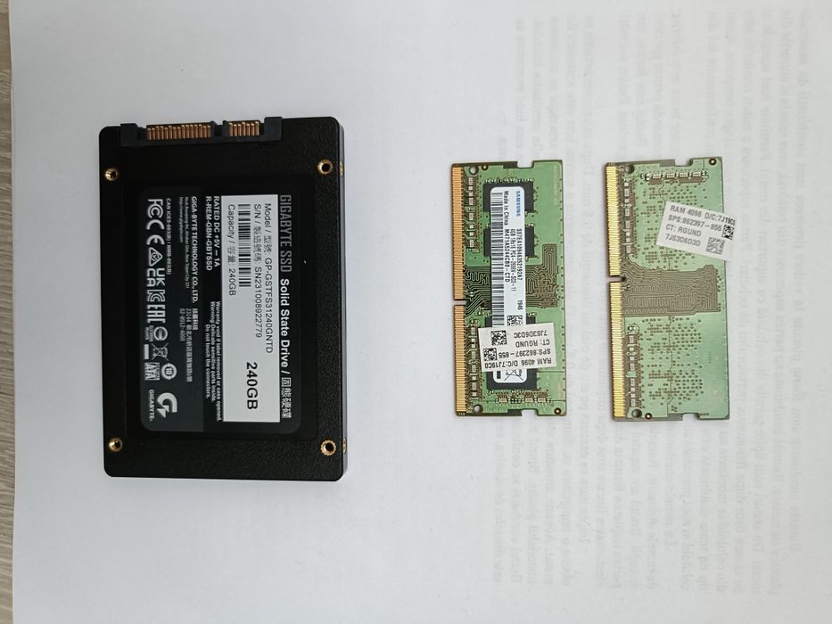 Memorie RAM si Ssd