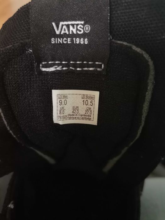 Оригинални Vans високи кецове внос Англия унисекс