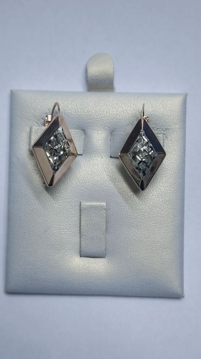 Серьги из красного золота