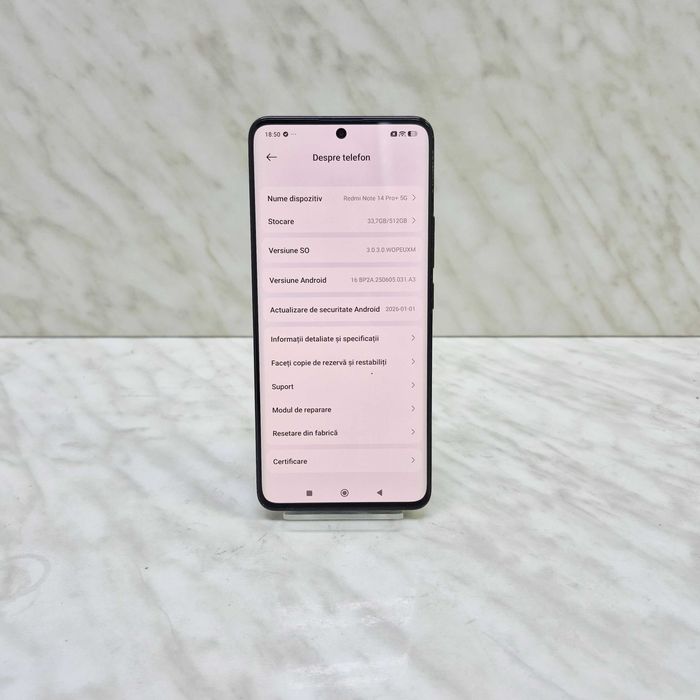 Xiaomi Redmi Note 14 Pro+, 12GB RAM, 512GB, 5G Zeus Amanet Militari 35257