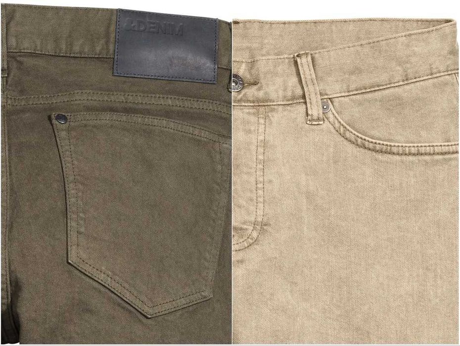 6 blugi/jeans slim fit H&M/C&A culori deosebite mar.W32L32, noi etich,