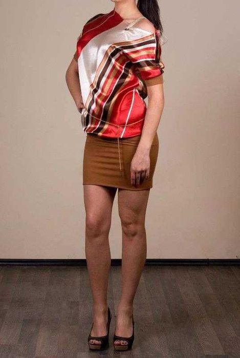 Рокля от сатен от колекцията на Еphos fashion - Пловдив