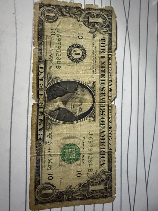 1 dollor купюра 1969-го года!