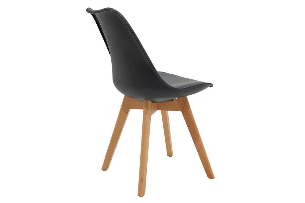 Комплект 4 стол Gasto, крака от масивна дървесина, 4 цвята - ПРОМОЦИЯ!