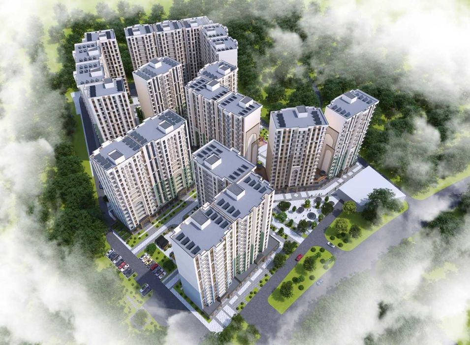 ЖК" Obod Maskan 2-к квартира 55.36 м2. г. Ташкент, Учтепинский район