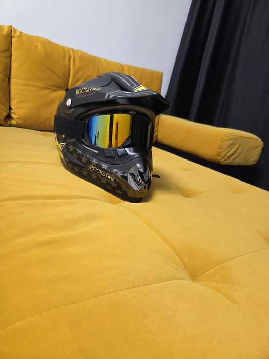 Casca moto/cross + ochelari