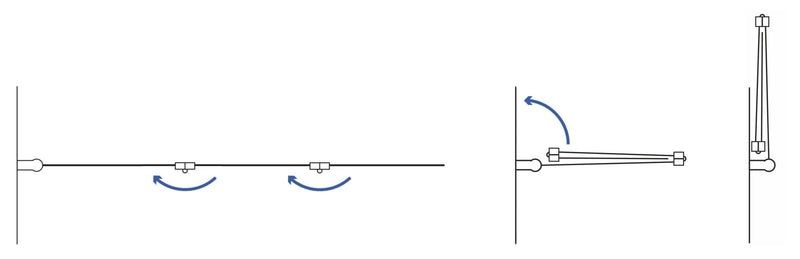 Paravan pliabil pentru cada 120 cm