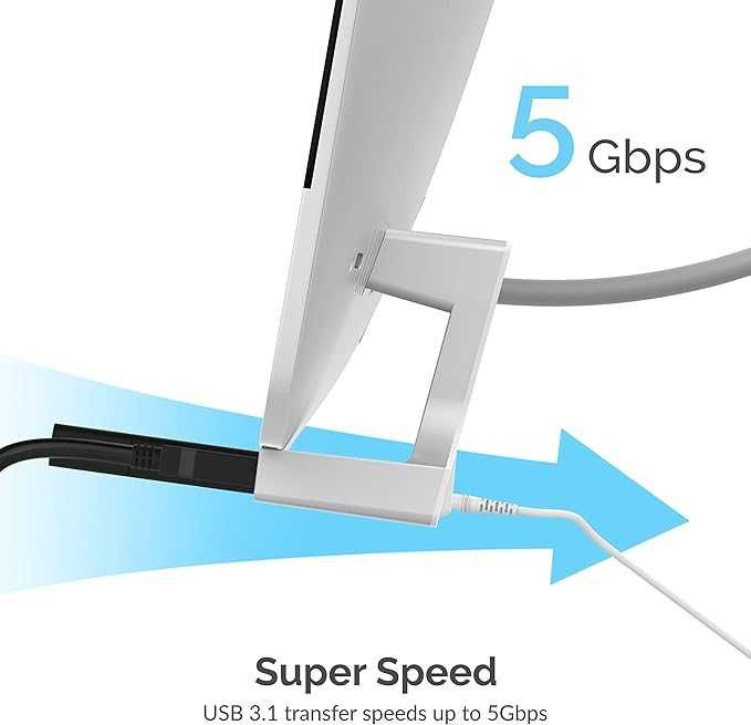 Hub multiport iMac SABRENT cu porturi USB cu acces frontal