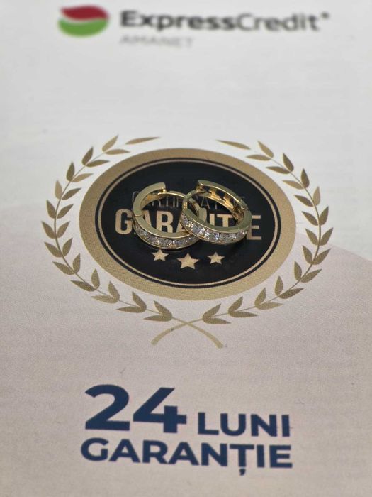 Cercei aur 14K 1.14g [Ag45 Bacau1 B.7200.1.44]