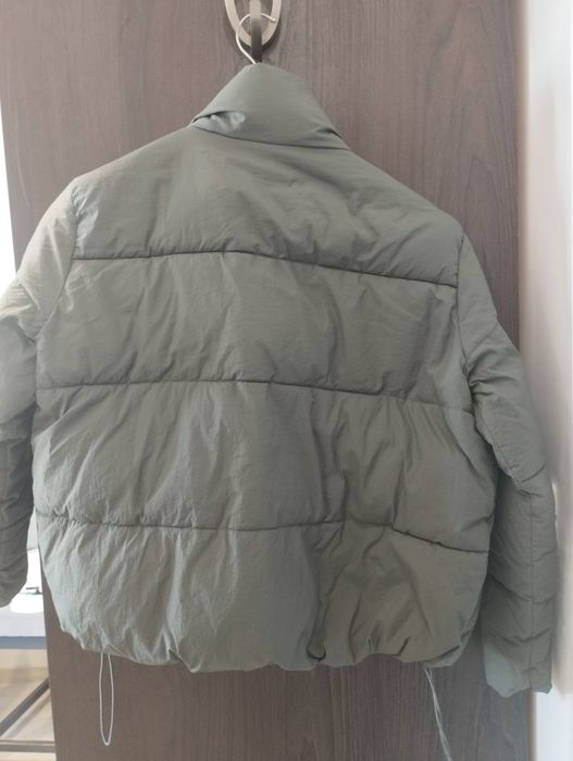 Дамско яке зелено зимно