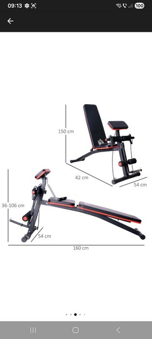 Banca fitness multifunctionala