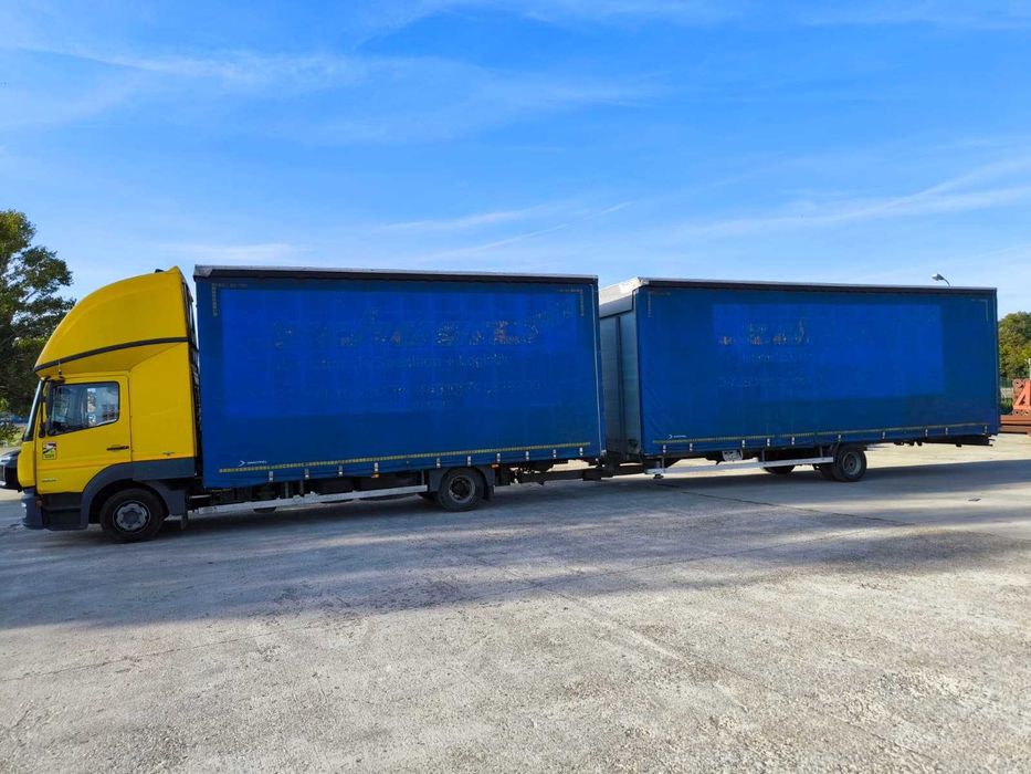 Mercedes-Benz Atego 2016 + remorcă prelată – 10.500 € + TVA