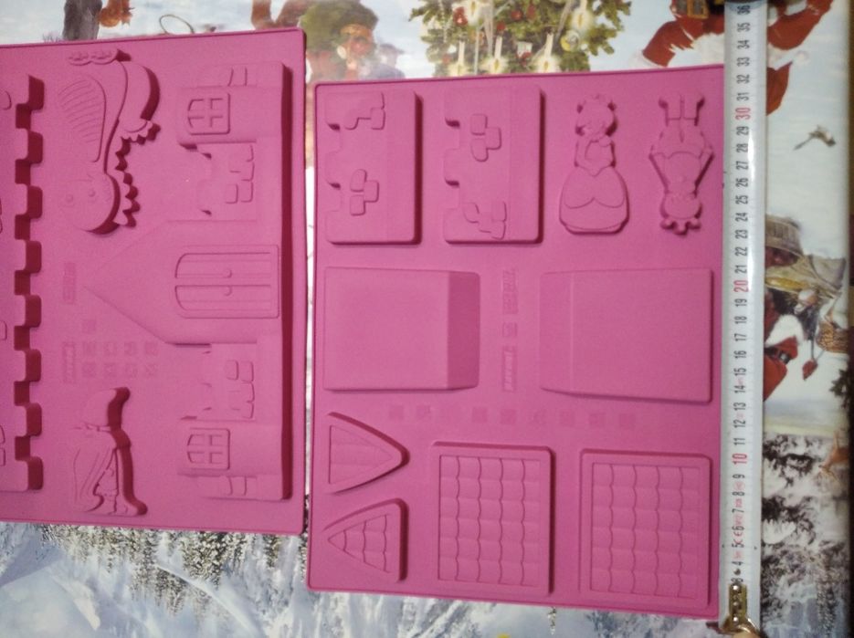 Голяма силиконова форма замък