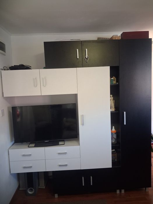 Dulap Living alb - negru