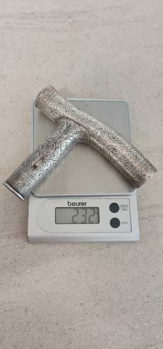 Baston superb cu maner din argint masiv