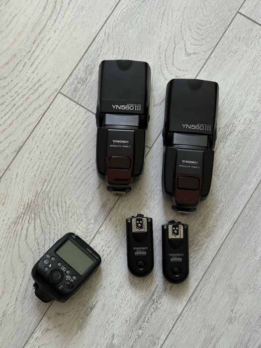 2x Blitz Yongnuo YN 560 / Trigger Yongnuo YN 560 TX PRO / 2x trigger Yongnuo RF 603C II