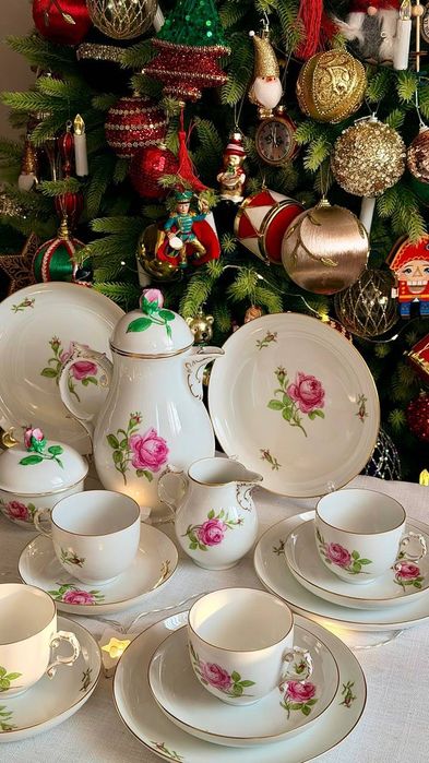 Антикварный чайный - кофейный сервиз Furstenberg Германия