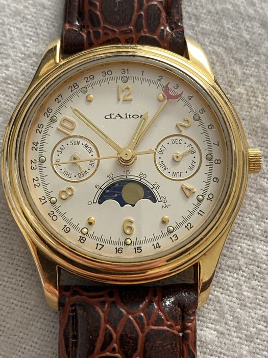 Ceas Barbatesc d’Alton triple calendar moonphase