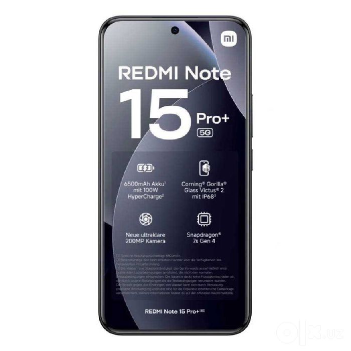 Redmi Note 15 Pro+ 5G 8/256--12/512--16/512gb