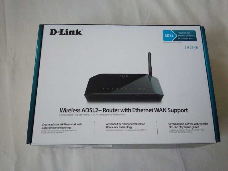 Роутер ADSL2+ D-Link DSL-2640U/RA/U2A