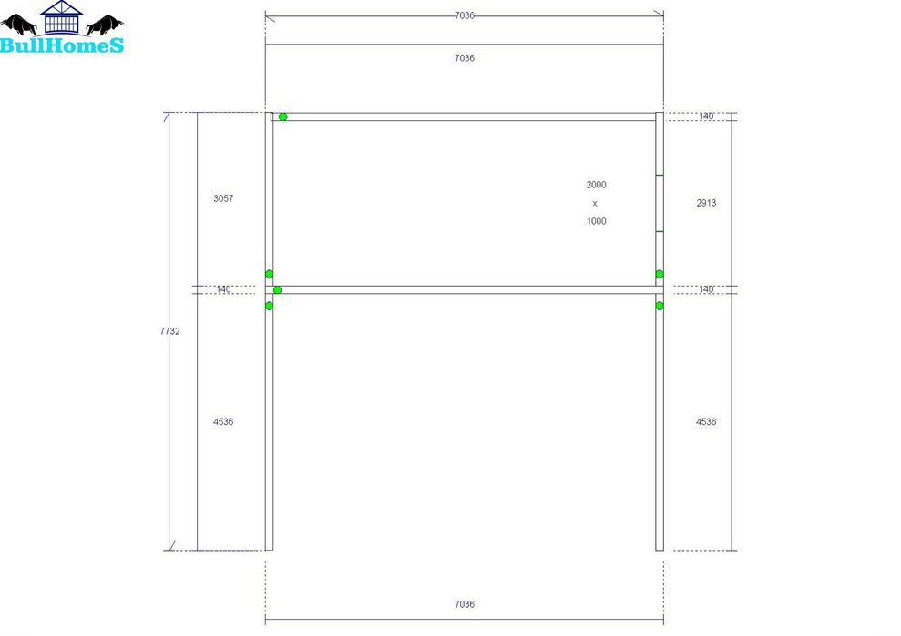 Конструкция за Автомивка - 50м²-7м x 7.50м