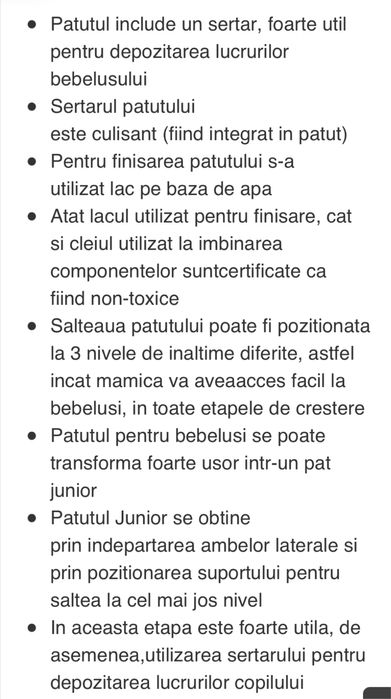 Mobilier bebelusi Tutti Bambini patut evolutiv si comoda