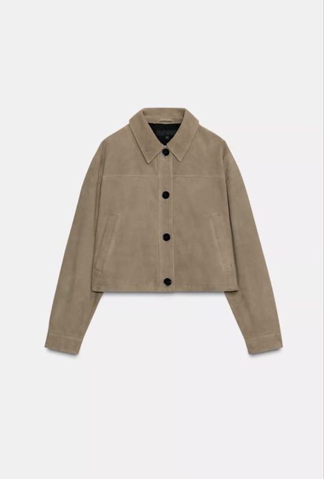 Ново яке от естествен велур ZARA