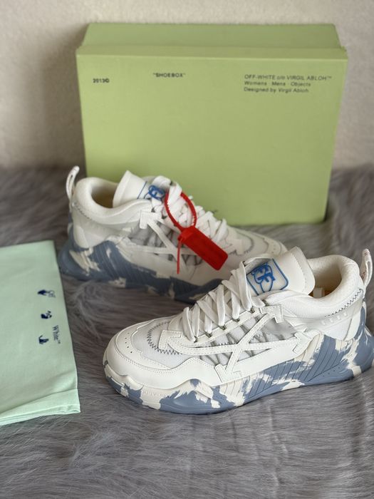 Sneakers Off-White Odsy-1000 Blue Marble Full Box[Verificare Colet]New