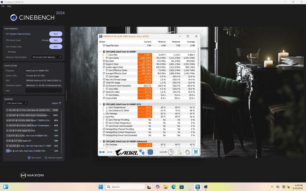 PC Gaming Intel i5 9400F 16GB RAM GTX 1660 6GB