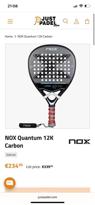 Ракета за падел NOX  carbon quantum