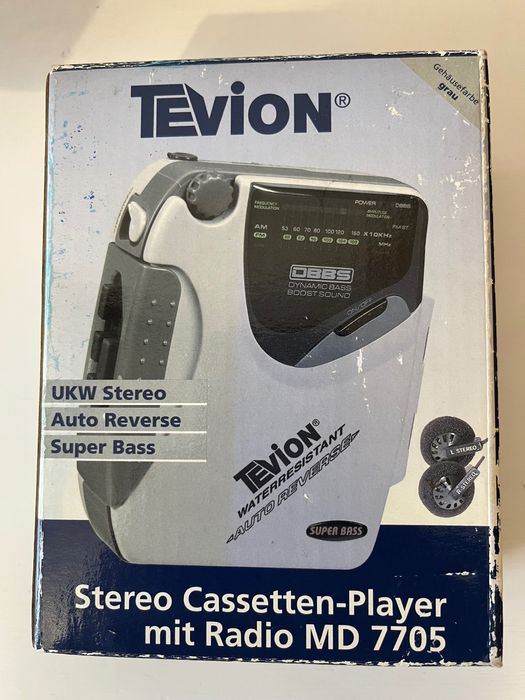 Casetofon stereo cu radio și auto revers Tevion