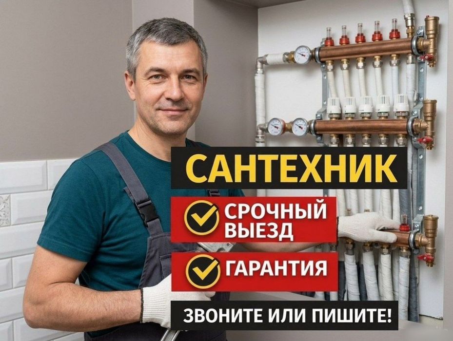 Услуги ,Сантехника на выезд Астана zзамена крана tt