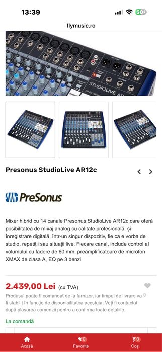 Mixer Presonus AR12C