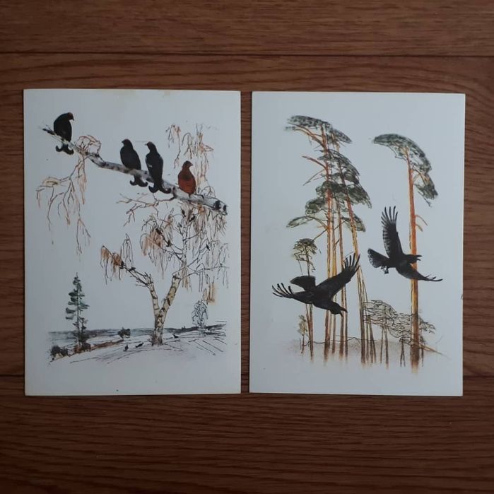 Открытки из наборов времен СССР