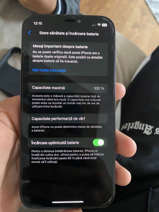 Vand iphone 12 pro telefonul este in stare perfecta pret negociabil