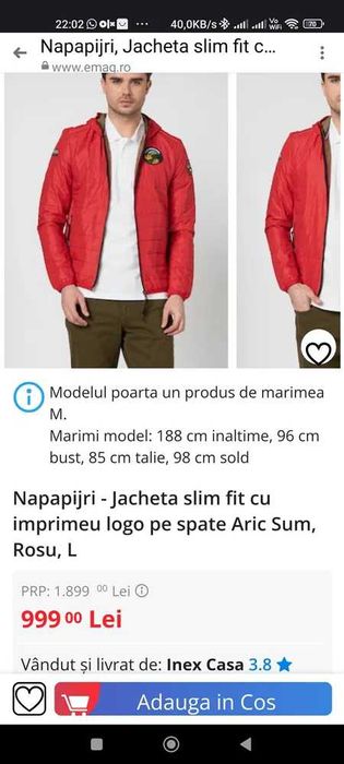 Geaca NAPAPIJRI rosu L