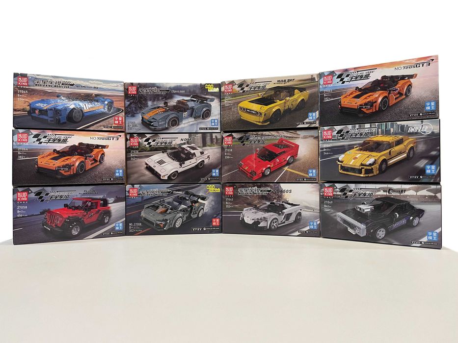 Set constructie, masini sport, jucarii tip lego, Mould King