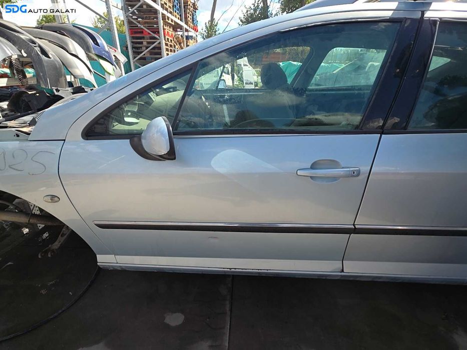 Usa Usi Portiera Portiere Stanga Fata Dezechipata Peugeot 407 SW 2004 - 2010 Culoare Albastru Azuriu EYL [Q7827]