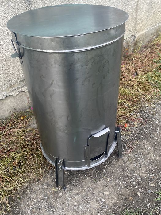 Sobă pe rumeguș mare