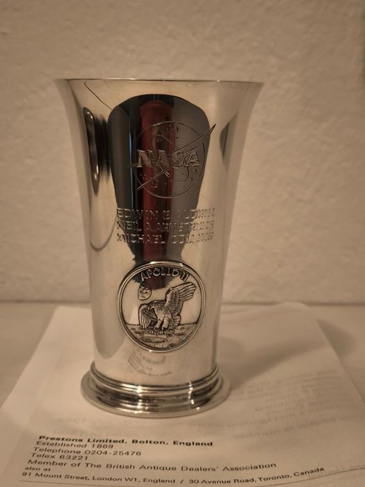 Сребърна чаша NASA Аполо 11