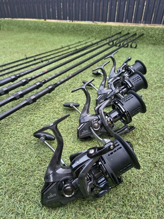 Set 4 Lansete UltraTeam 3.9m + 4 Mulinete VNQ Titans 14000