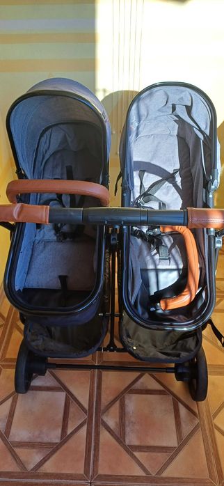 Количка за близнаци 2 в 1 Baby Giggle - Duet Practik+ подарък бънджи