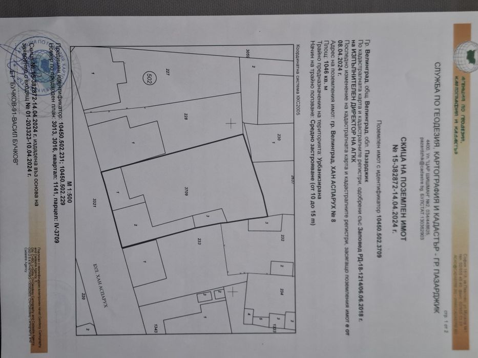 УПИ с южно изложение - 1046 кв.м. Кинт 1.5